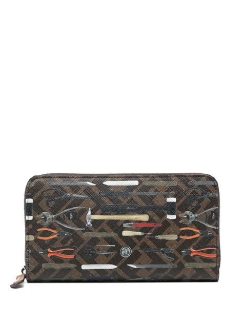 FENDI Cartera Con Estampado Tool 